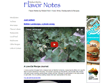 Tablet Screenshot of flavornotes.com
